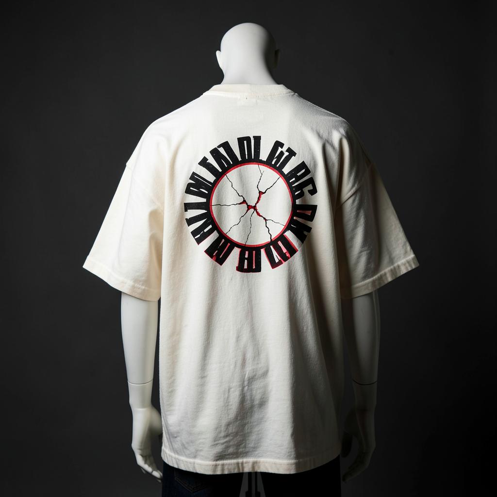 Blood Moon Drop Shoulder Tee back print