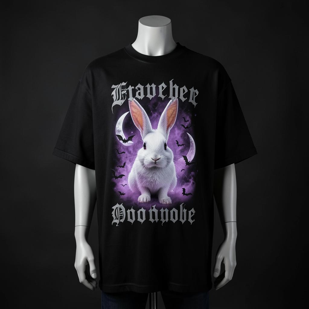 Melting Rabbit Graphic Tee front
