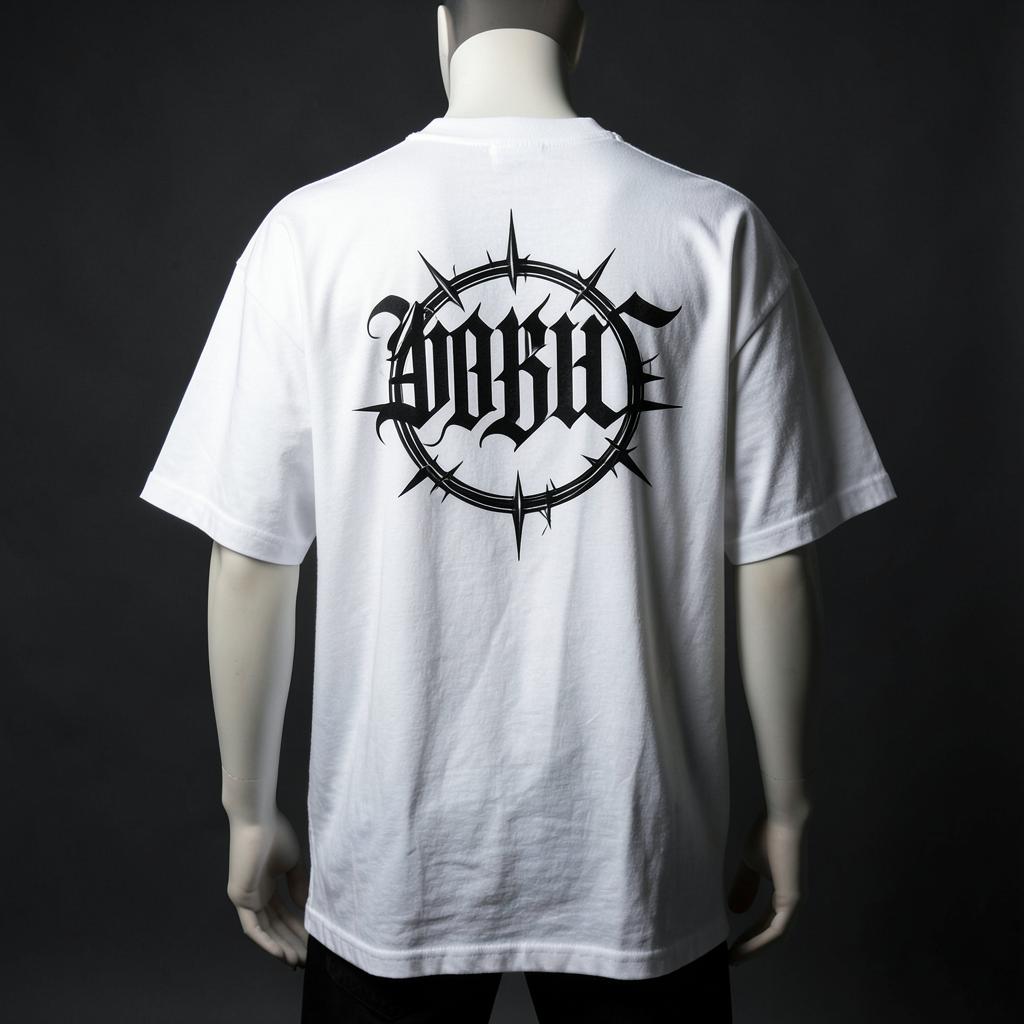Seraph White Graphic Tee back print