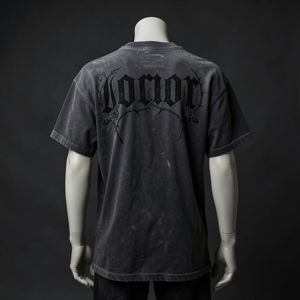 Thorns Drop Shoulder Tee back print